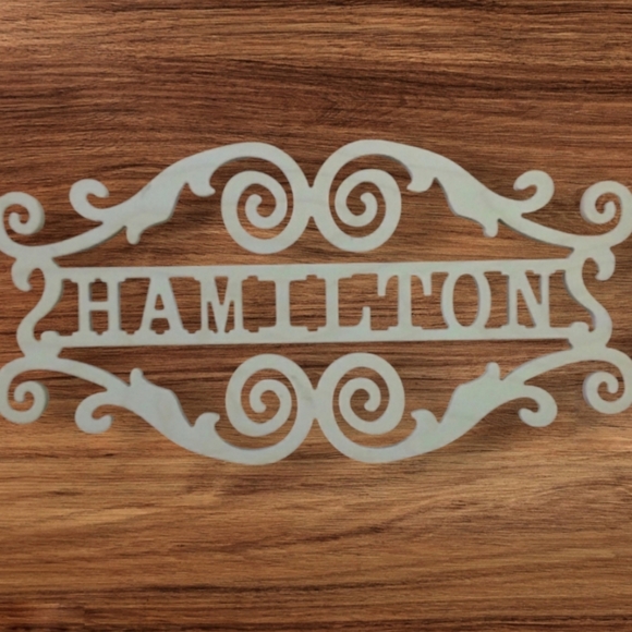 Handmade | Accents | Hamilton Wooden Monogrammed Plaque | Poshmark